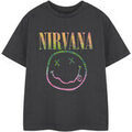 Tee-shirts enfants sur Grenoble : T-shirt enfant Nirvana Rainbow T-shirt &agrave; manches courtes Gris