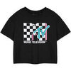 T-shirt Mtv Checkerboard Logo T-shirt court &agrave; manches courtes Noir
