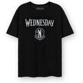 Tee-shirts sur Grenoble : T-shirt Wednesday Logo Crest T-shirt &agrave; manches courtes Noir