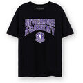 Tee-shirts sur Grenoble : T-shirt Wednesday Nevermore Academy T-shirt &agrave; manches courtes Noir