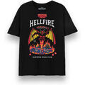 Tee-shirts sur Grenoble : T-shirt Stranger Things Hellfire T-shirt &agrave; manches courtes Noir