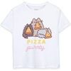 T-shirt enfant Pusheen Pizza Purrty T-shirt &agrave; manches courtes Blanc