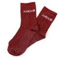Chaussettes sur Grenoble : Chaussettes Mil&eacute; Mila SOCKS.AMOUR Rouge