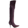 Cuissardes Valentino Bags Bottes en daim violettes