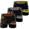 Boxers Freegun Lot de 3 boxers enfant Wild Life Noir