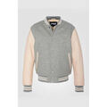 Vestes sur Grenoble : Blouson Schott LC8705 LIGHT GREY / BEIGE
