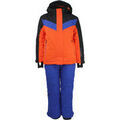 Pantalon enfant Peak Mountain Ensemble de ski gar&ccedil;on EFLIGHT Orange Grenoble