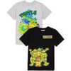 T-shirt enfant Teenage Mutant Ninja Turtles Multi Character Multi-pack de 2 t-shirts &agrave; manches courtes Multicolore