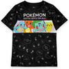 T-shirt enfant Pokemon Character Placement Print T-shirt &agrave; manches courtes Noir