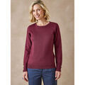 Pull Daxon by - Pull col rond avec laine m&eacute;rinos Rouge