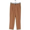 Pantalon Leon & Harper Pantalon droit en lin marron Grenoble