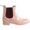 Bottes Lemon Jelly Boots en cuir verni rose
