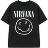 T-shirt enfant Nirvana Logo T-shirt &agrave; manches courtes Noir