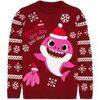 Pull Baby Shark Mummy Shark Pull de No&euml;l Rouge