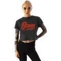 T-shirt Amplified Clothing David Bowie T-shirt court &agrave; manches courtes Gris