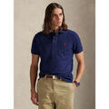 T-shirt Ralph Lauren Polo ajust&eacute; marine en coton Bleu Grenoble