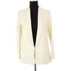 Veste S&eacute;zane Blazer en coton &eacute;cru Beige