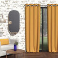 Linge de maison sur Grenoble : Rideaux, stores Soleil D'Ocre Boh&egrave;me Jaune 140x180 cm. . Maison & D&eacute;co > Rideaux, stores.