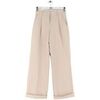 Pantalon S&eacute;zane Pantalon large en coton beige Beige