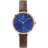 Montre Pierre Lannier Montre Femme ECHO Bleu Cuir Brun