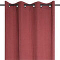Linge de maison sur Grenoble : Rideaux, stores Stof Un panneau de rideau &agrave; œillets en double gaze de coton Rouge 140x260 cm. . Maison & D&eacute;co > Rideaux, stores.