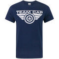 T-shirt Marvel Captain America - Team Cap Slogan T-shirt &agrave; manches courtes Bleu Grenoble