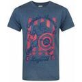 T-shirt Marvel Captain America - Sketch Style T-shirt &agrave; manches courtes Bleu Grenoble