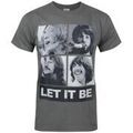 Tee-shirts sur Grenoble : T-shirt The Beatles Let It Be Cover T-shirt &agrave; manches courtes Gris