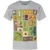 T-shirt enfant Minecraft Tools T-shirt &agrave; manches courtes Gris