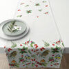 D&eacute;corations de no&euml;l Ambiente Chemin de table en coton oiseaux et baies 40 x 150 cm Blanc Unique. . Maison & D&eacute;co > D&eacute;corations de no&euml;l.