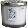 D&eacute;coration sur Grenoble : Bougies, diffuseurs Heart And Home Bougie ellipse 2 m&egrave;ches Flocons Givr&eacute;s – Blanc Unique. . Maison & D&eacute;co > Bougies, diffuseurs.