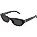 Lunettes sur Grenoble : Lunettes de soleil Saint Laurent SL M126 Lunettes de soleil, Noir/Noir, 54 mm