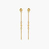 Boucles oreilles Lollipops Boucles d'oreilles chaines &agrave; &eacute;toile Acier inoxydable Dor&eacute;