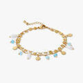 Bracelets sur Grenoble : Bracelets Lollipops Bracelet 2 rangs perles facett&eacute;es et soleils Acier Multicolore