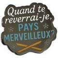 Broches sur Grenoble : Broches Clj Charles Le Jeune Pin's Quand te reverrai-je, Pays Merveilleux? Bleu
