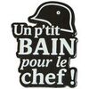 Broches Clj Charles Le Jeune Pin's Un p'tit bain pour le chef! Noir