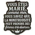 Broches Clj Charles Le Jeune Pin's Vous &ecirc;tes mari&eacute;, comme moi, vous savez que la mons Noir Grenoble