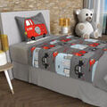 Linge de maison sur Grenoble : Parures de lit Soleil D'Ocre Pompiers