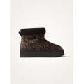 Bottes femme sur Grenoble : Bottines Vanessa Wu Bottines fourr&eacute;es en sherpa &agrave; plateforme Ursula