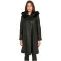 Manteaux sur Grenoble : Manteau Giorgio Veste femme 3/4 en cuir Rachel Agora Giorgio Ref 67189 Noir