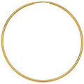 Boucles d'oreille sur Grenoble : Boucles oreilles Brillaxis Cr&eacute;oles Billaxis fil rond 1.5mm diam&egrave;tre ext. 50mm Jaune