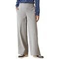 Pantalon Daxon by - Pantalon velours c&ocirc;tel&eacute; bas &eacute;vas&eacute; Gris Grenoble