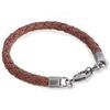 Bracelets Cravate Avenue Signature Bracelet tress&eacute; Marron
