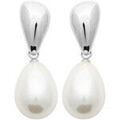 Boucles d'oreille sur Grenoble : Boucles oreilles Brillaxis Boucles d'oreilles acier perle blanche