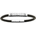 Bracelets sur Grenoble : Bracelets Brillaxis Bracelet cuir noir acier