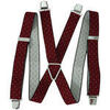Ceinture Chapeau-Tendance Bretelles r&eacute;glables bordeaux &agrave; petits pois Rouge