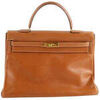 Sac &agrave; main Herm&egrave;s Paris Sac &agrave; main Kelly 35 en cuir camel Marron