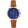 Montre Pierre Lannier Montre Femme LUTECIA Bleu Cuir Brun