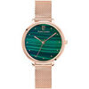 Montre Pierre Lannier Montre Femme ELARA Vert Acier milanais Dor&eacute;-rose Vert