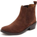 Bottes femme sur Grenoble : Bottines Emanu&eacute;lle Vee - Marron
